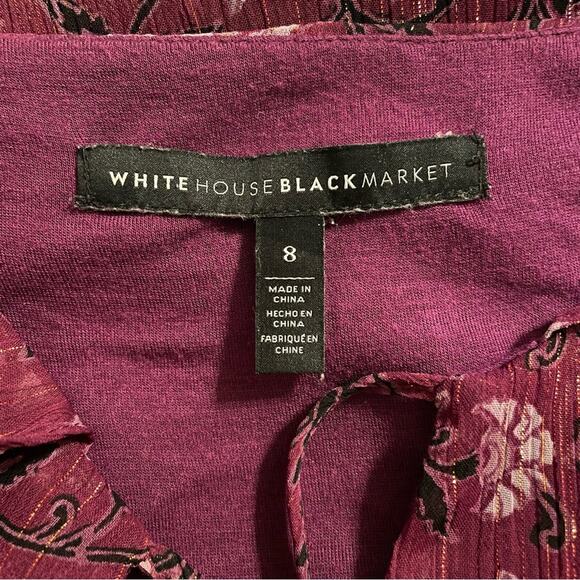 WHBM Purple Floral Maxi Dress 8 - Picture 9 of 15